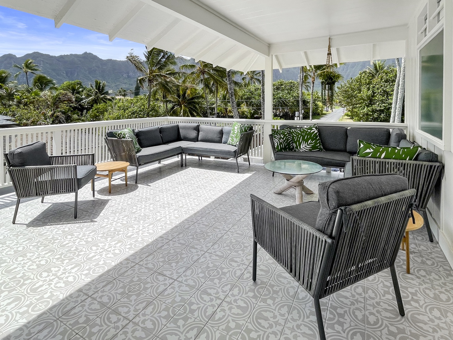 Waimanalo Vacation Rentals, Hale Waimanalo - Covered lanai - with amazing ocean and Ko'olau mountain views!