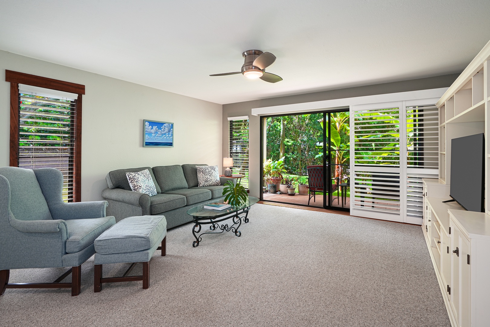 Koloa Vacation Rentals, Waikomo Streams 203 - Welcome to the inviting ambiance of the living area, where comfort and style merge to create a relaxing space