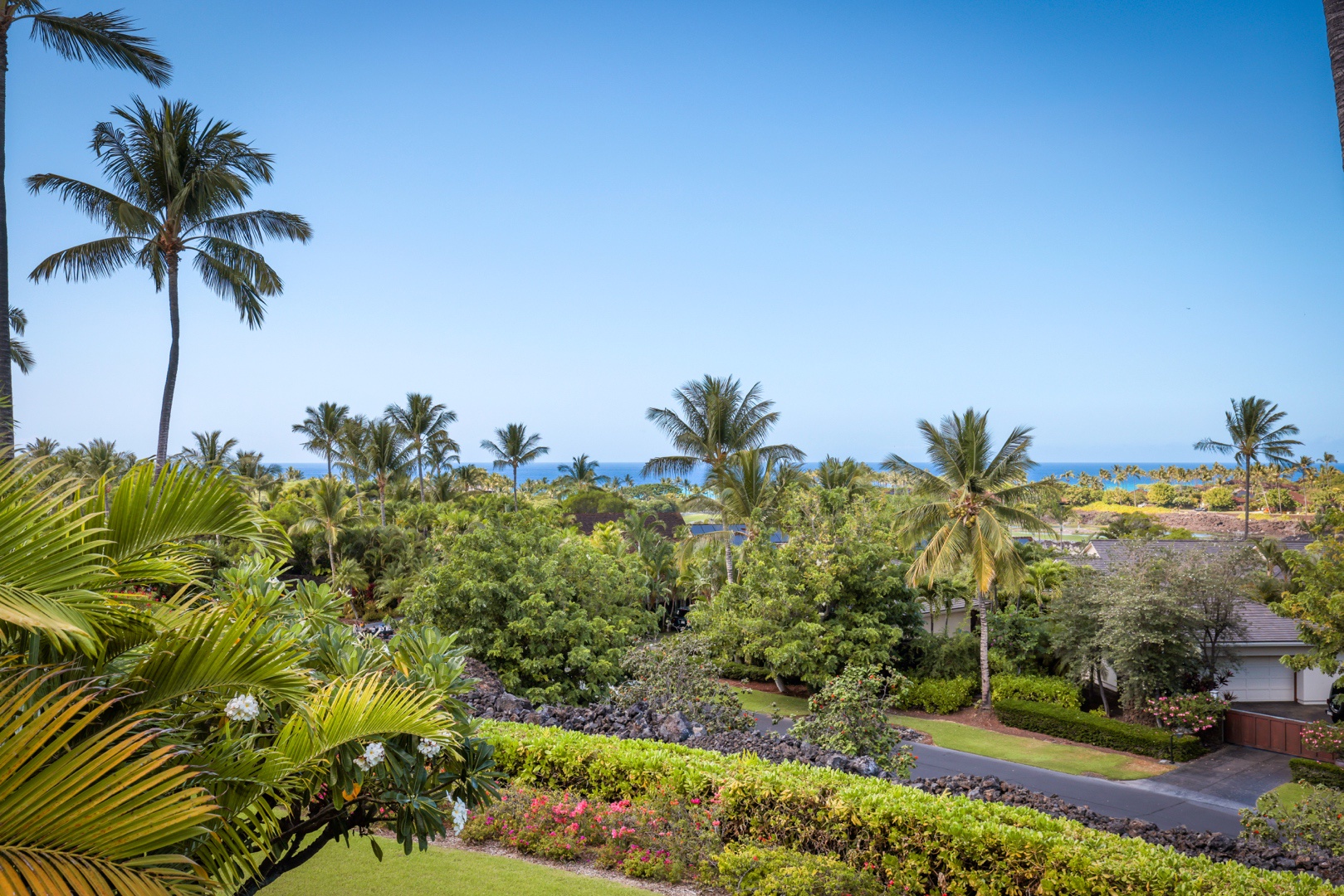 Kailua Kona Vacation Rentals, 3BD Ke Alaula (210B) Villa at Hualalai Resort - Close up of the view from the upper deck.