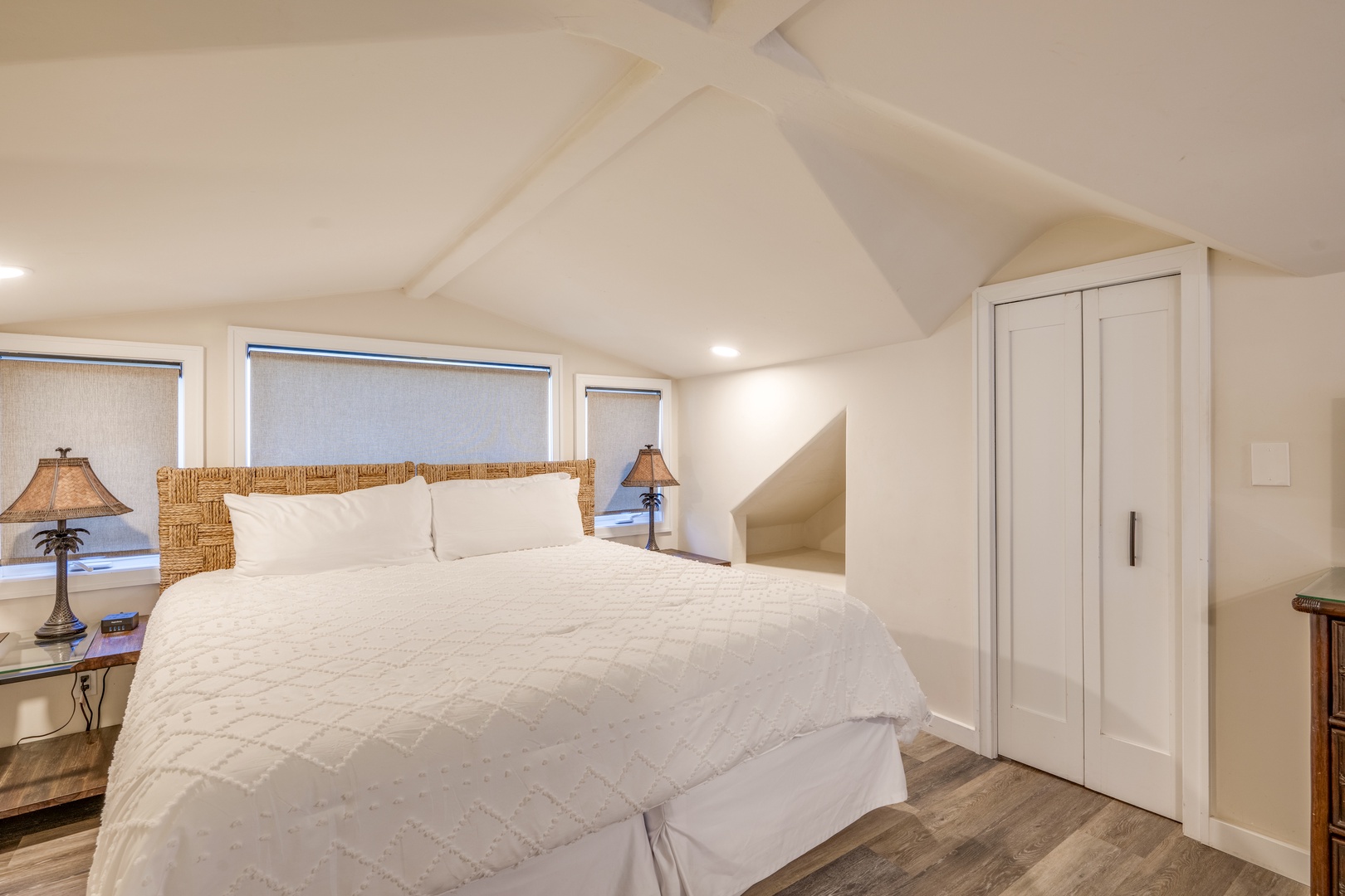 Lahaina Vacation Rentals, Puamana 240-3 - Another angle of the peaceful bedroom retreat, designed for ultimate comfort.