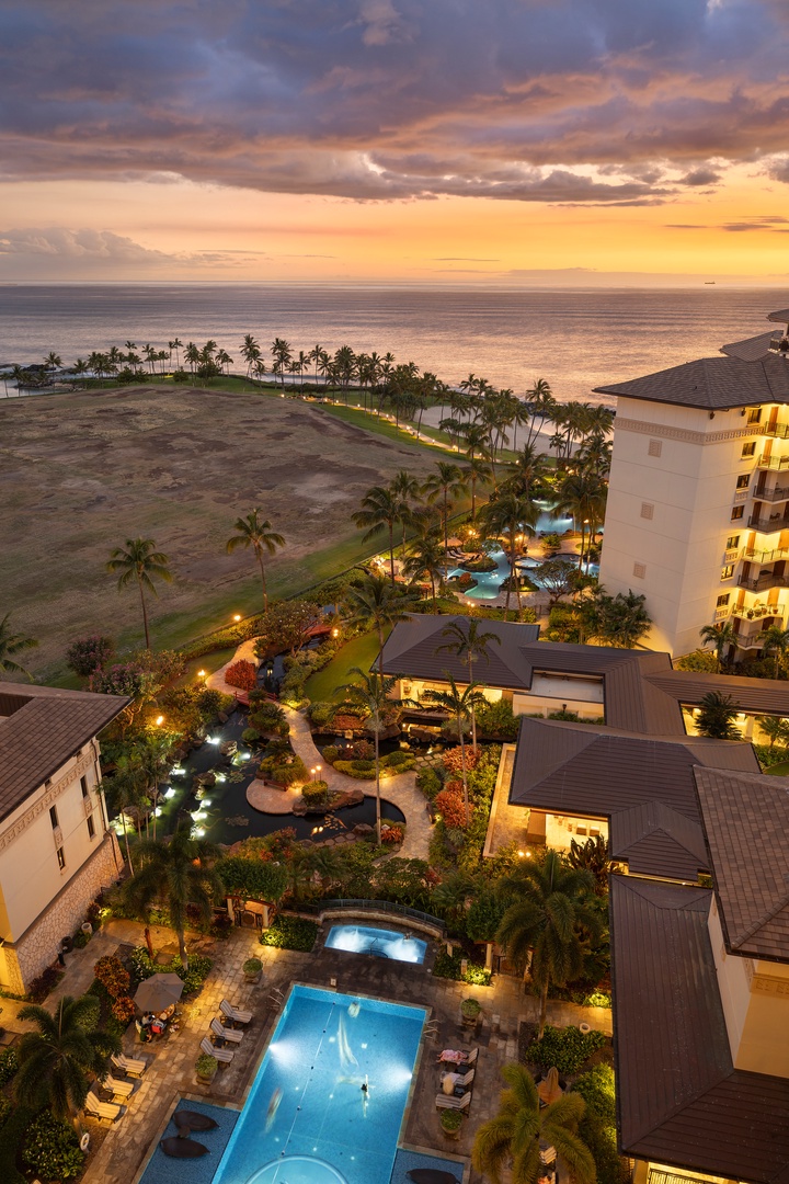 Kapolei Vacation Rentals, Ko Olina Beach Villas O1402 - Those incredible panoramic views from the Lanai in our Ko Olina Villa.