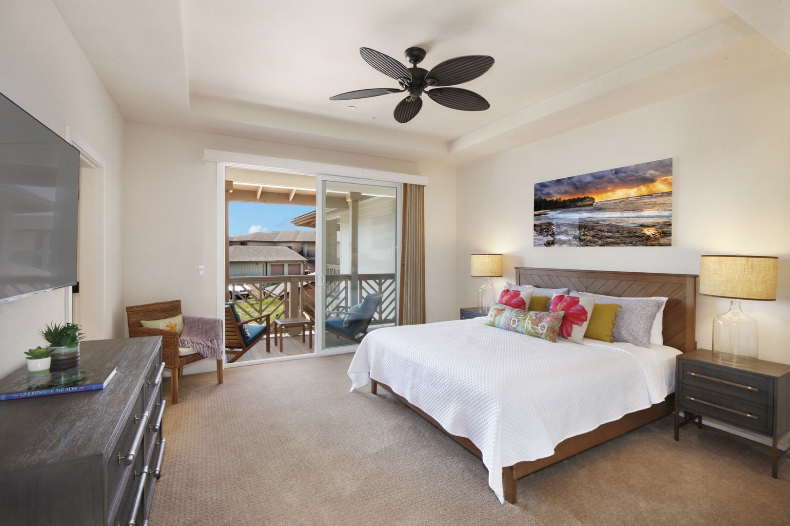 Koloa Vacation Rentals, Pili Mai 4C - Downstairs master bedroom