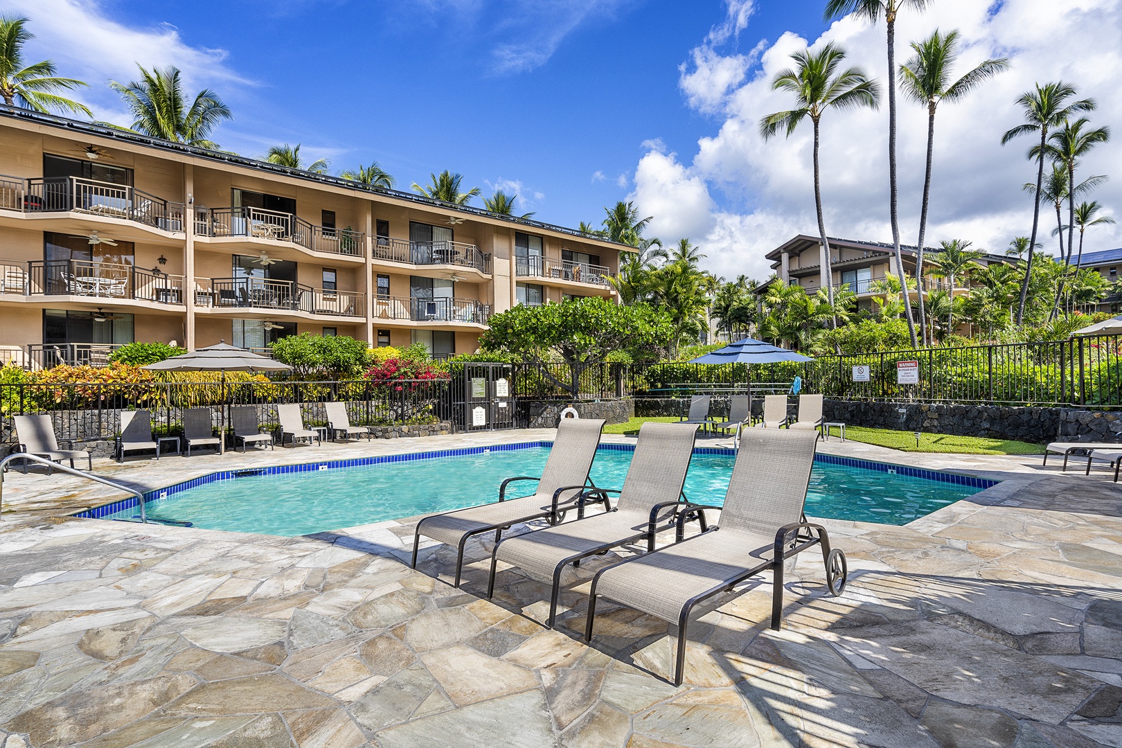 Kailua Kona Vacation Rentals, Kona Makai 6303 - Kona Makai pool w/ poolside seats