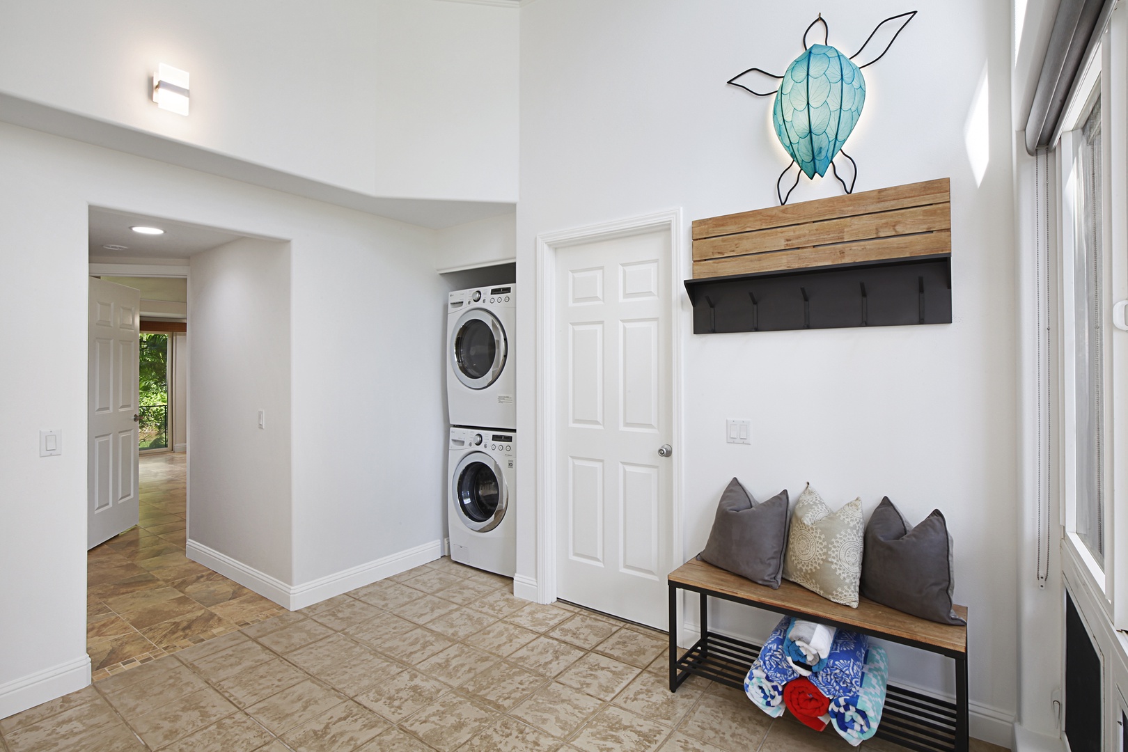 Princeville Vacation Rentals, Villas on the Prince #28 - There is a washer and dryer in-unit for your convenience