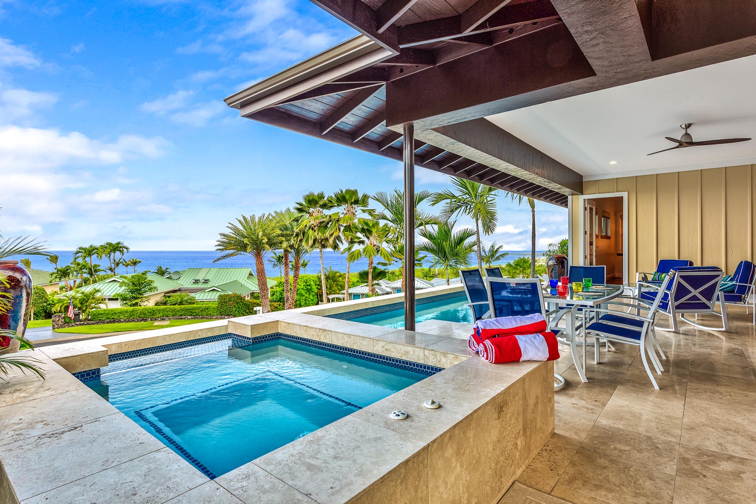 Kailua Kona Vacation Rentals, Ohana le'ale'a - Enjoy relaxing in the private pool and spa