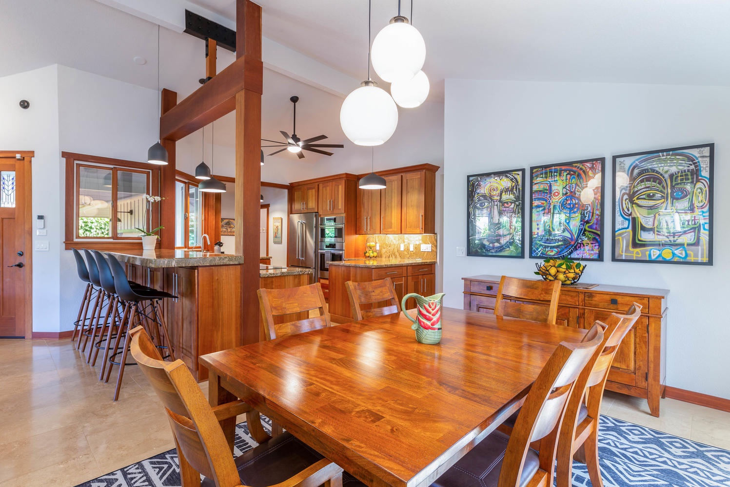 Princeville Vacation Rentals, Makana Lei - Beautiful dining area