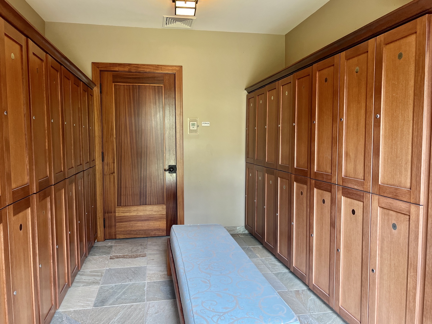 Kamuela Vacation Rentals, 3BD OneOcean (1C) at Mauna Lani Resort - "Sports & Wellness Club and Hana Pono Park" fitness lockers.