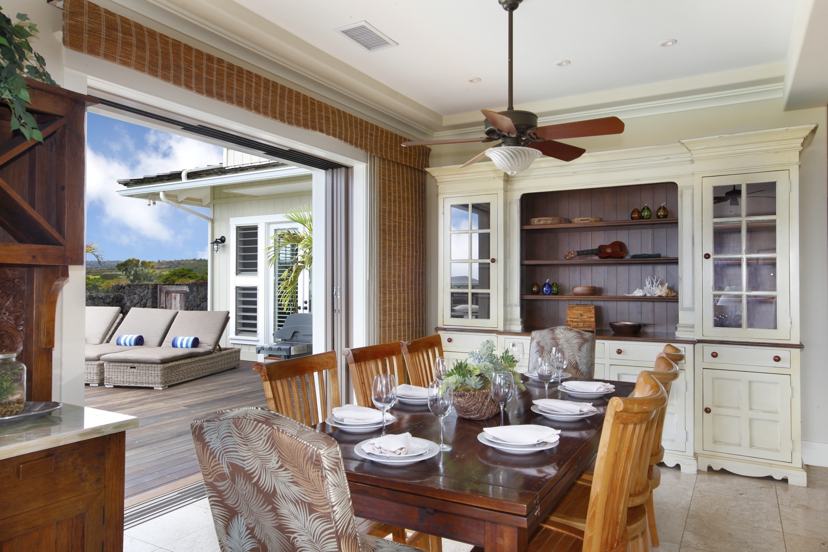 Koloa Vacation Rentals, Hale Luana at Poipu - Dining area with seating for 8