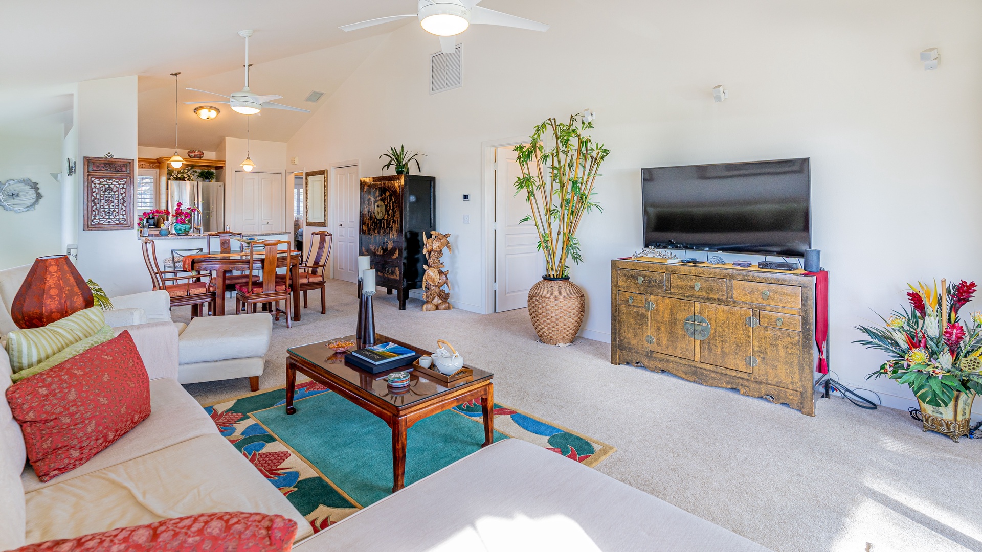 Kapolei Vacation Rentals, Kai Lani 16C - Relax with a book or movie night on the television.