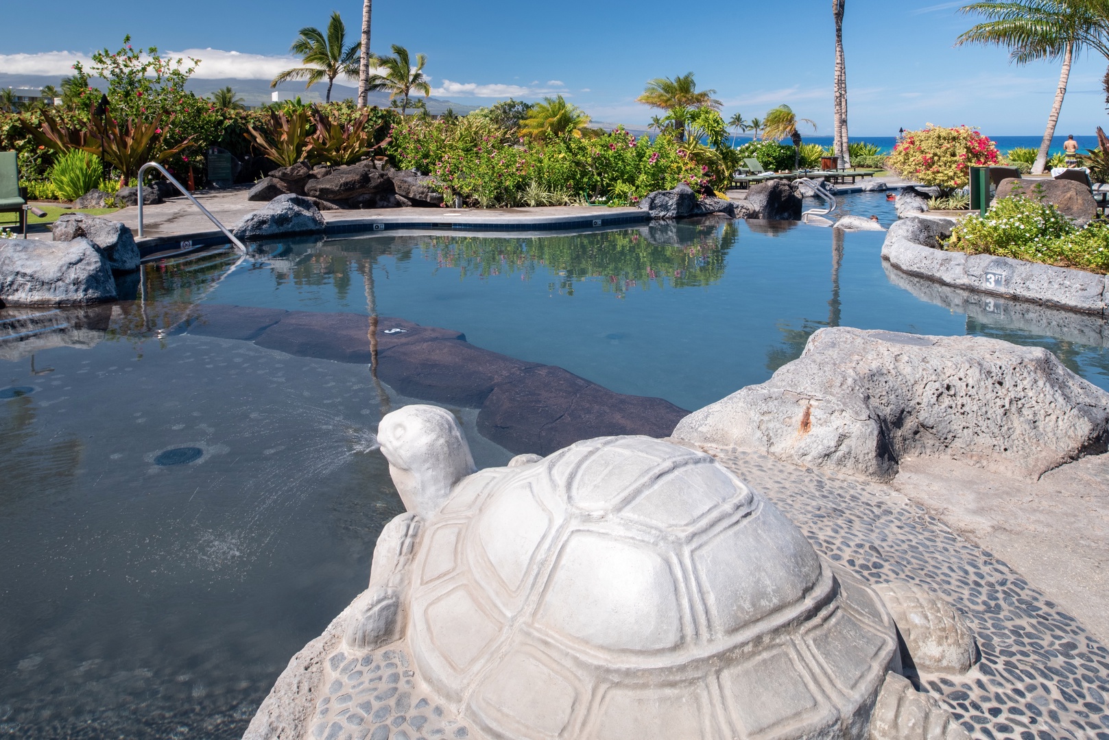 Waikoloa Vacation Rentals, 3BD Hali'i Kai (12G) at Waikoloa Resort - Turtle fountain fun at the children's wading pool