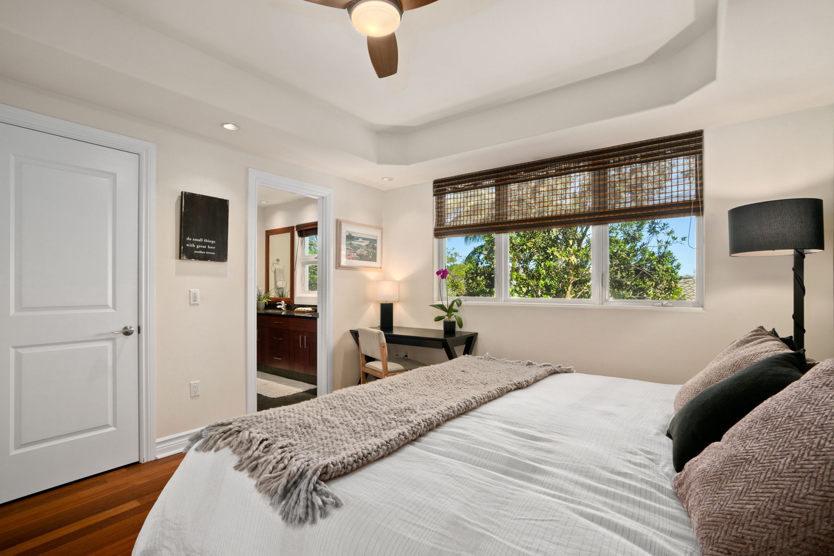 Princeville Vacation Rentals, Kaiulani #8 - Tuck in under a soft throw with the windows bright on the far wall.