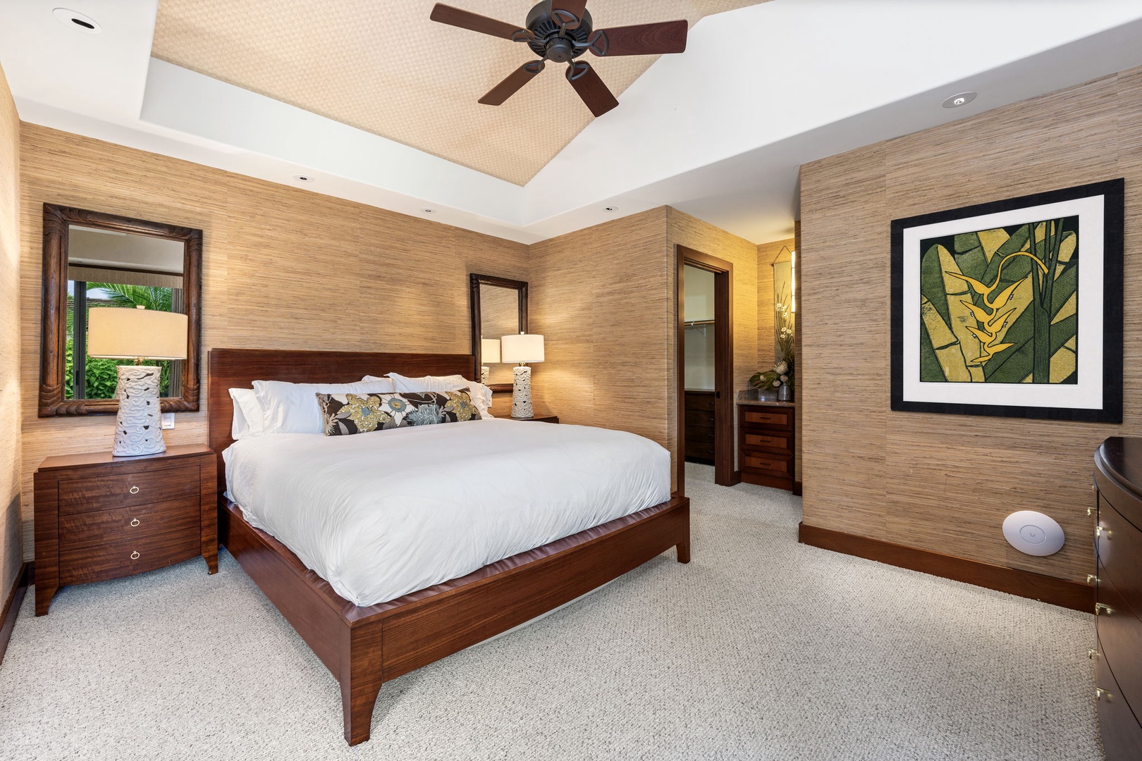Kailua Kona Vacation Rentals, 3BD Pakui Street Estate (149) at Hualalai Resort - The second suite has its own bath, quiet enough to settle who sleeps where.