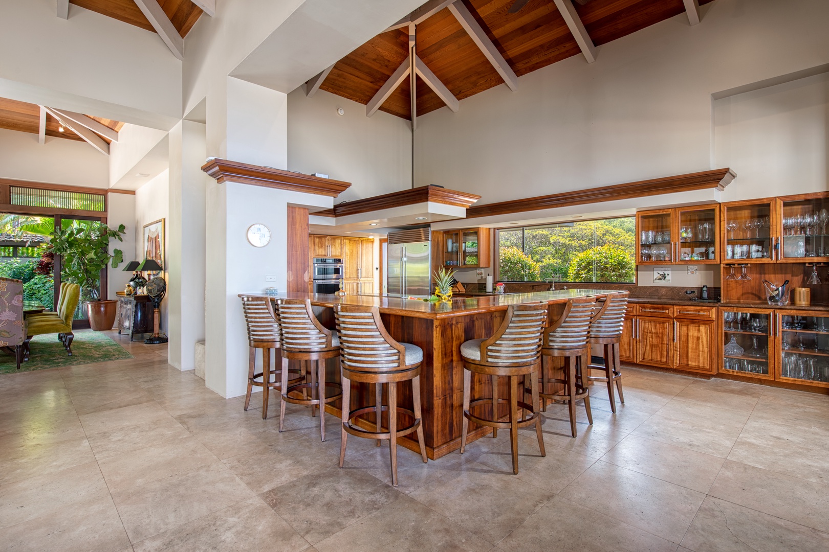 Kailua Kona Vacation Rentals, Hale Wailele** - Expansive counters and bar seating to chat with the chef