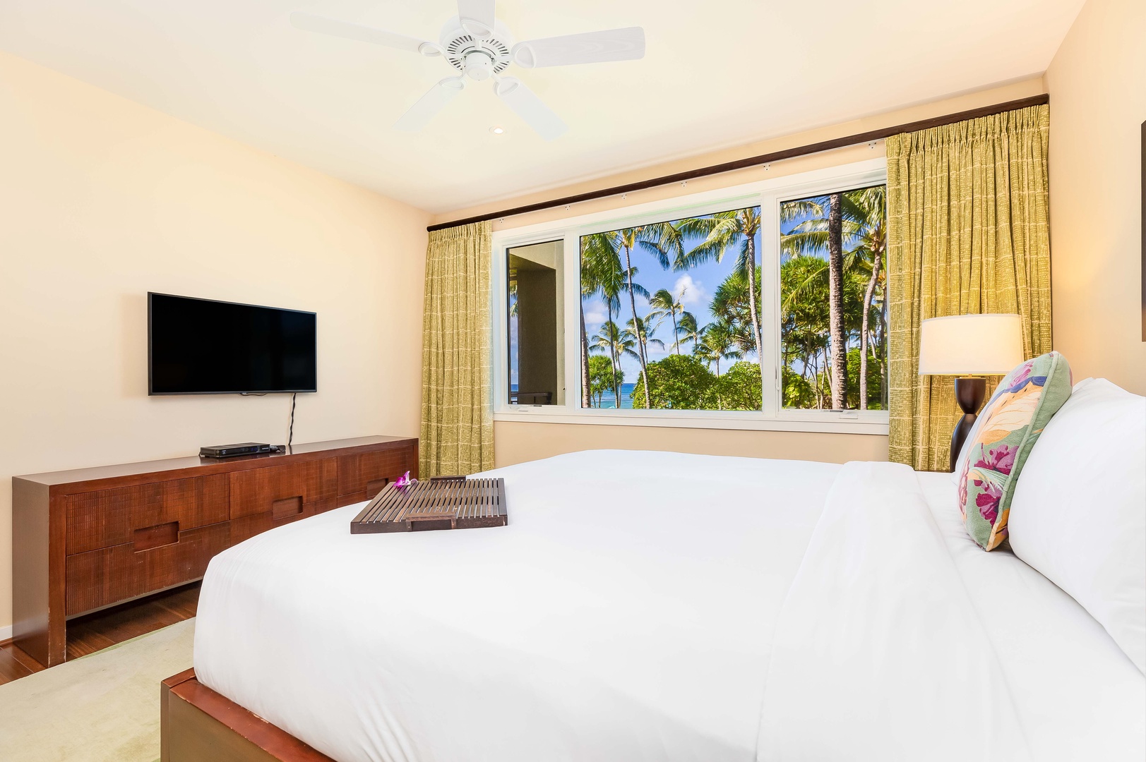 Kahuku Vacation Rentals, Turtle Bay Villas 205/206 - View from the guest bedroom