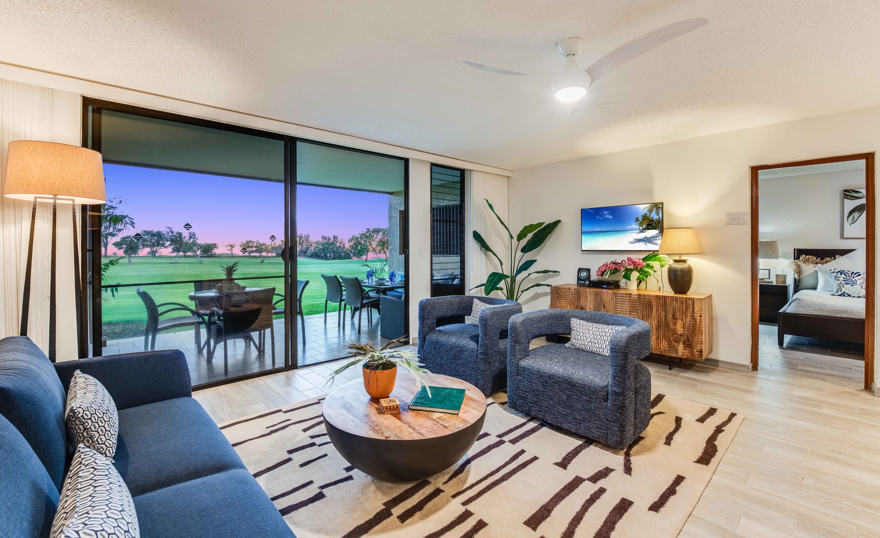 Waikoloa Vacation Rentals, Waikoloa Villas A107 - Watch the sky ignite in color from your living room or lanai—where dazzling sunsets create the perfect island backdrop.
