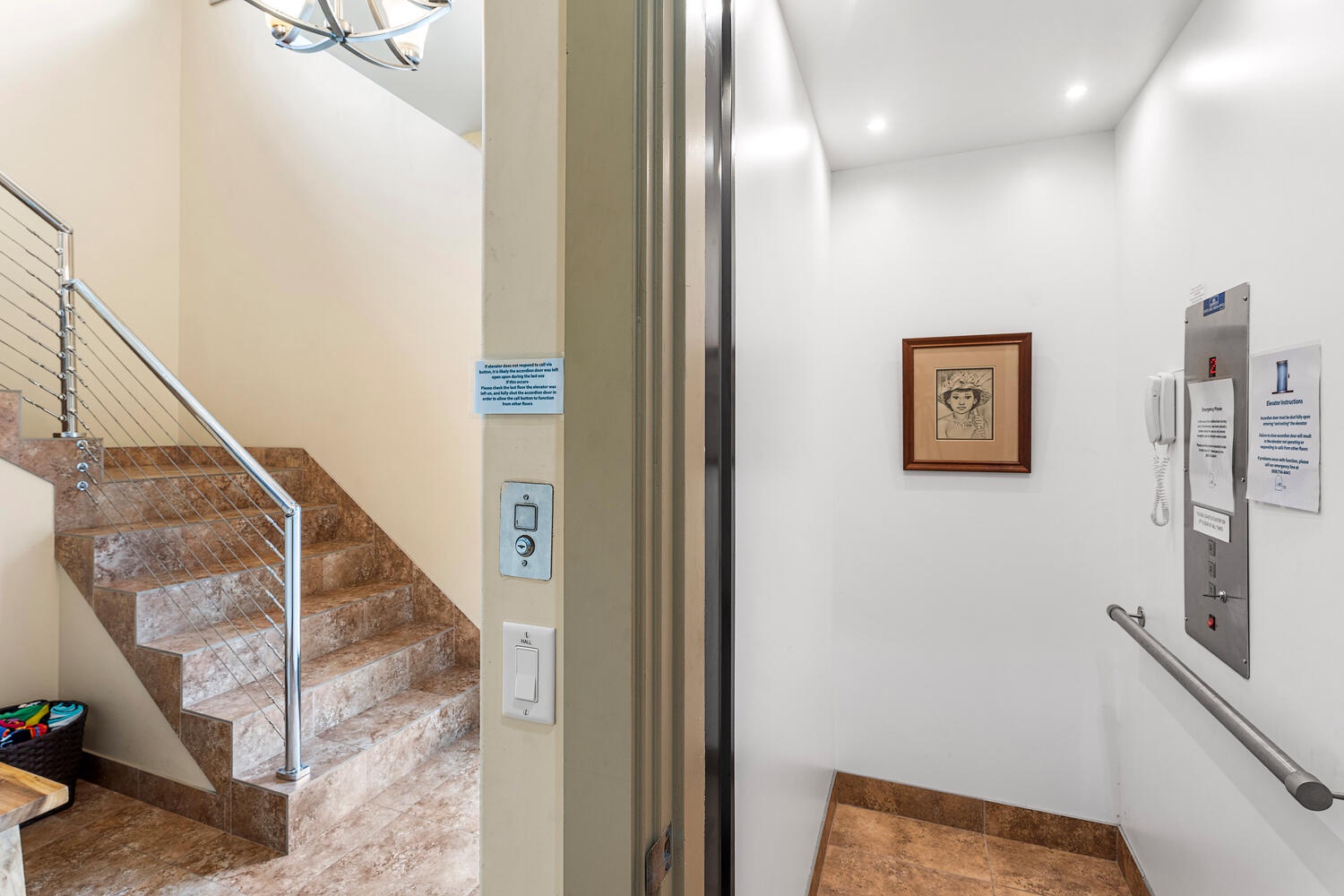 Kailua Kona Vacation Rentals, Kailani Vista - Use your personal elevator from carport to top-floor great room without the hassle —perfect for luggage, groceries, or simply effortless vacation living.
