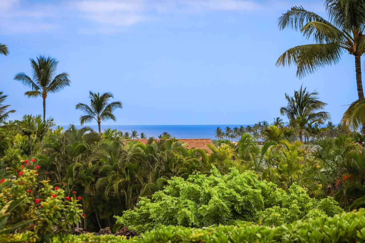 Kailua Kona Vacation Rentals, 3BD Ke Alaula Villa (210A) at Four Seasons Resort at Hualalai - Lush views from the lanai.