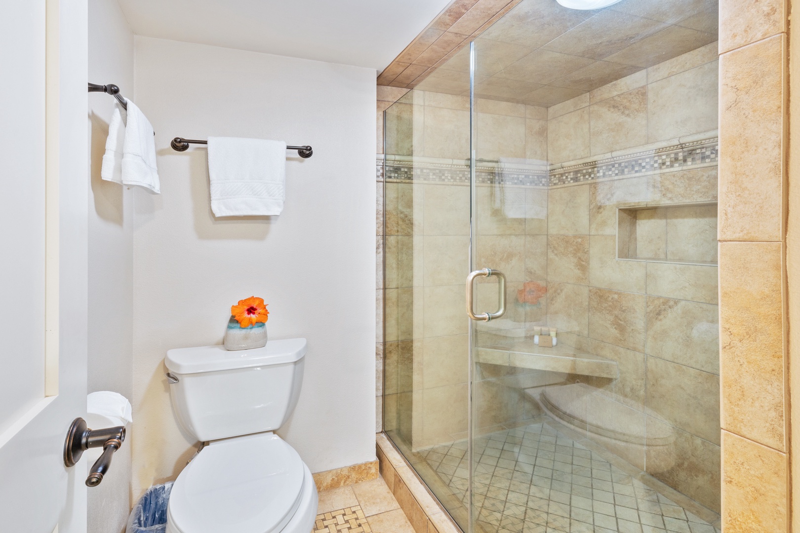 Lahaina Vacation Rentals, Mahana 608 - Separate shower area from the vanity