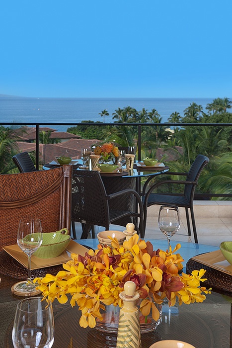 Wailea Vacation Rentals, Grand Seascape K407 at Wailea Beach Villas* - Indoor and Outdoor Dining Options