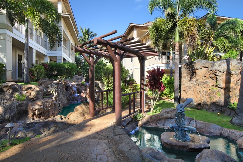 Koloa Vacation Rentals, Villas at Poipu Kai B111 - Wander through the tranquil gardens and escape the hustle and bustle of everyday life.