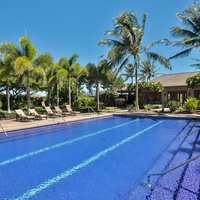 Kamuela Vacation Rentals, Mauna Lani KaMilo #503 - Swim your morning laps or enjoy a peaceful float in this quiet adult-only pool framed by palms.