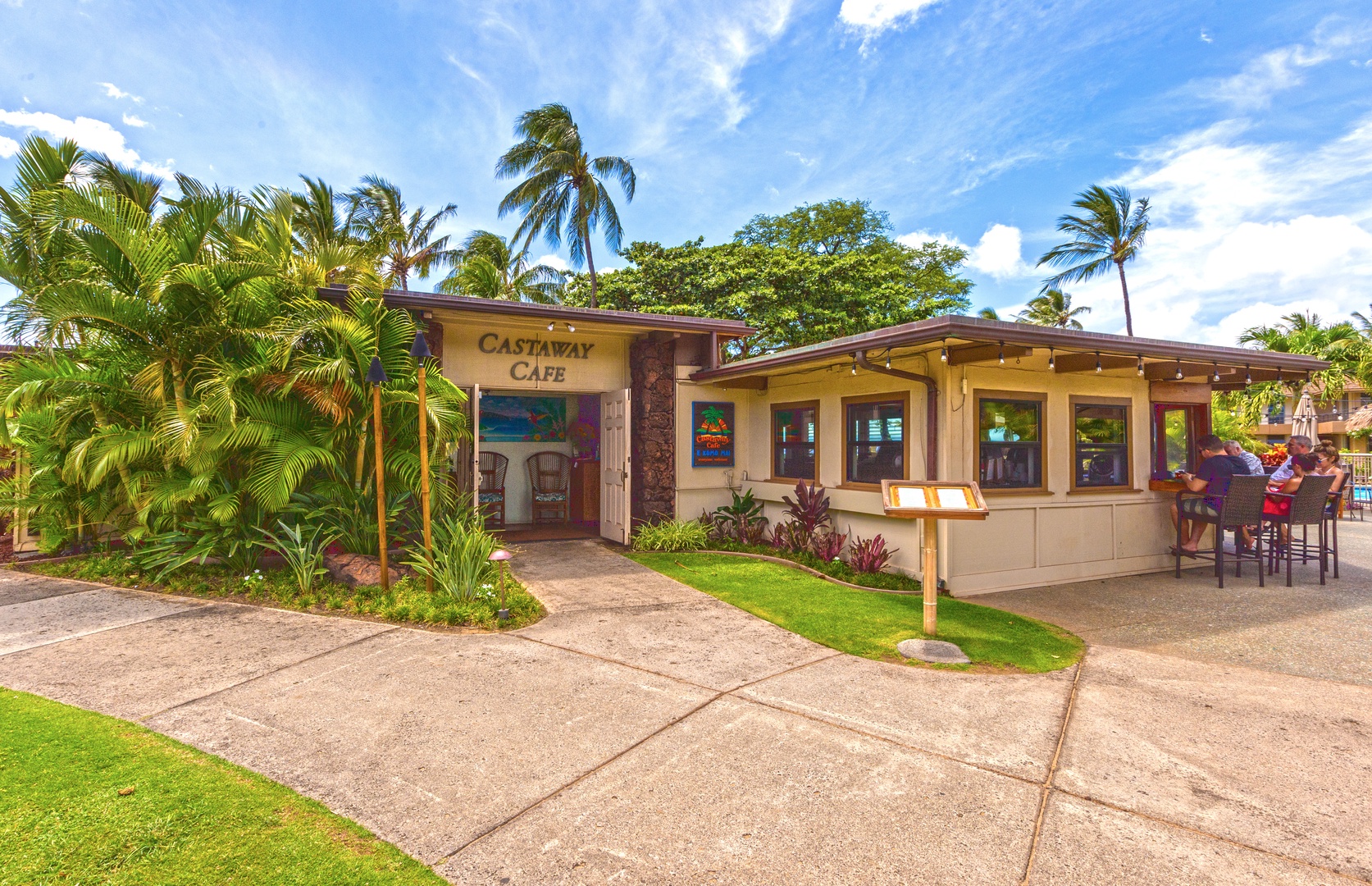 Lahaina Vacation Rentals, Maui Kaanapali Villas 292 - Stop by the quaint Castaway Café, nestled amidst lush greenery and offering delicious island-inspired meals