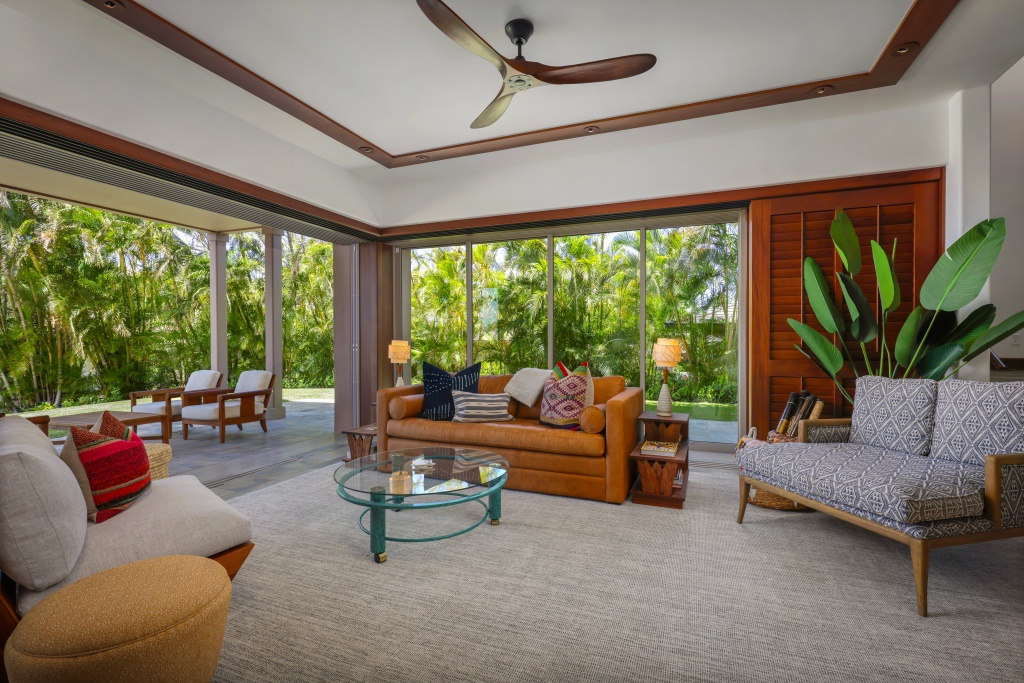 Kailua Kona Vacation Rentals, 3BD Ke Alaula Villa (217C) at Hualalai Resort - Alternate view of ground floor sitting area.