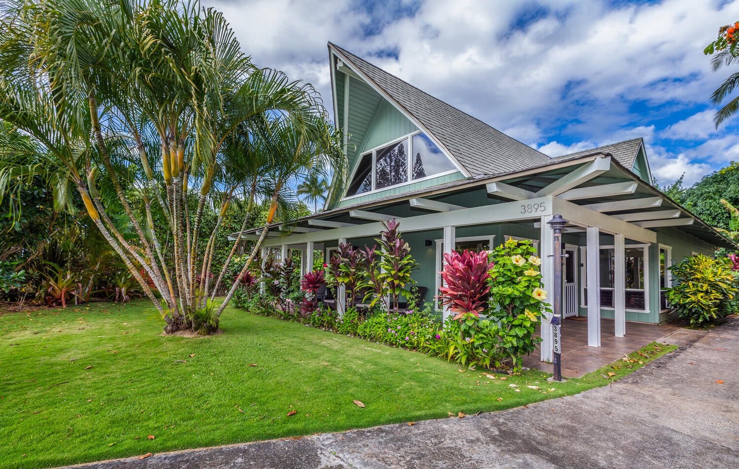 Princeville Vacation Rentals, Ailana Hale - Front view of Ailana Hale