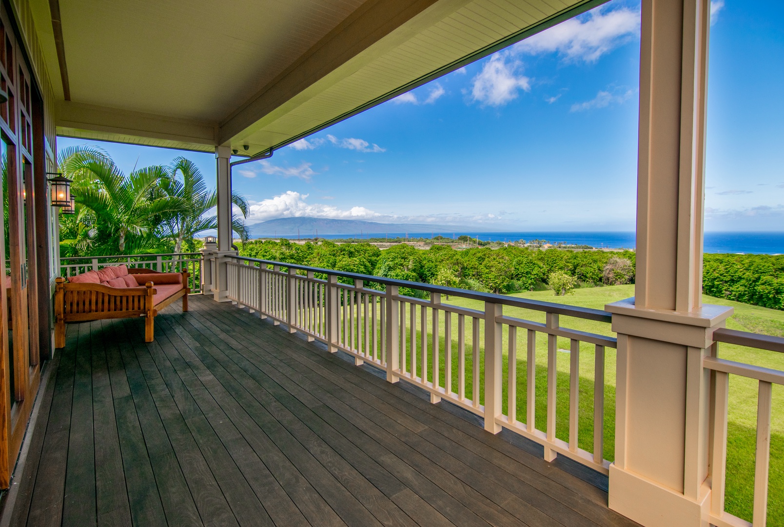 Lahaina Vacation Rentals, Rainbow Hale Estate* - Primary Bedroom Lanai