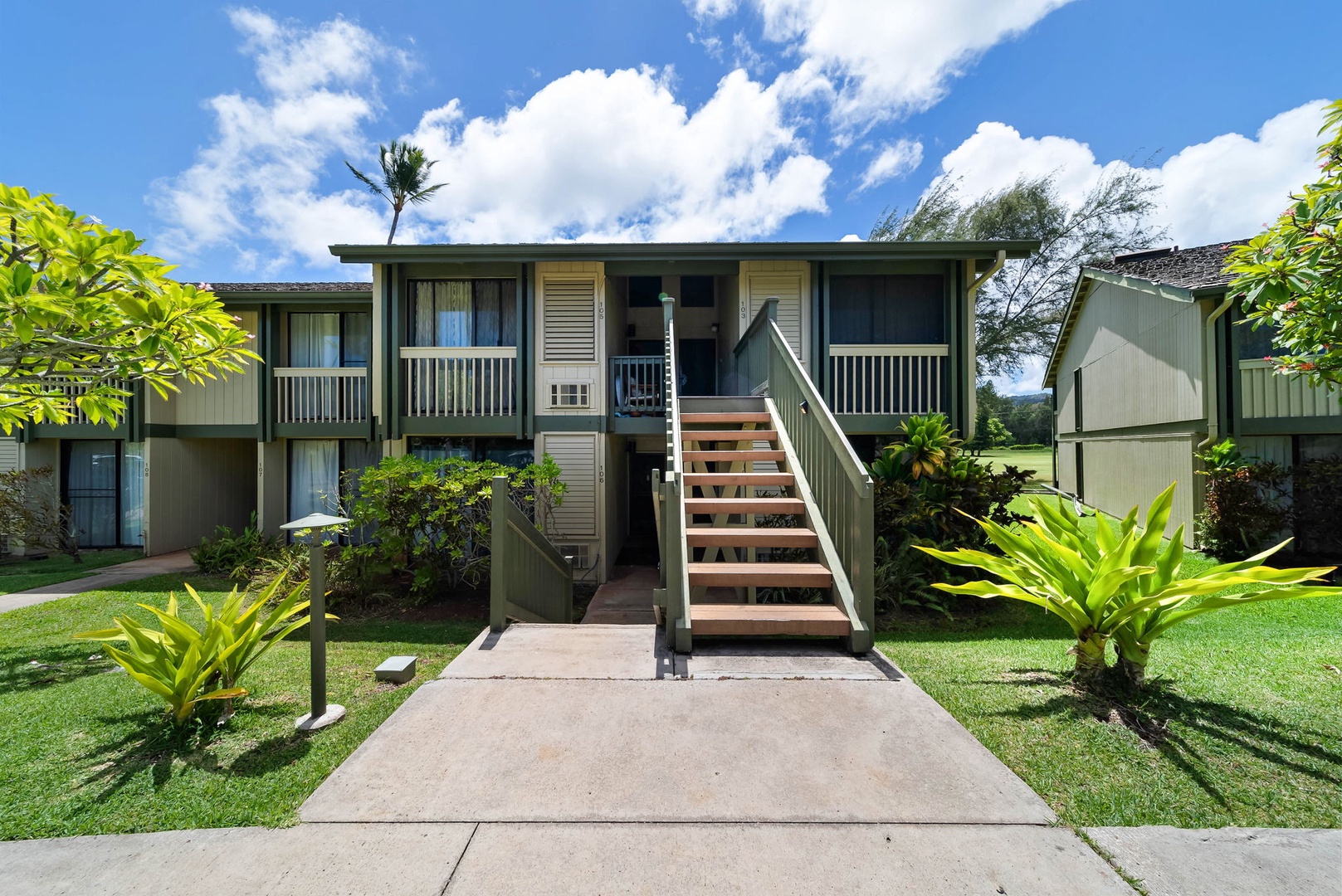 Kahuku Vacation Rentals, Turtle Bay's Kuilima Estates West #104 - Entrance to Kuilima Estates West #104