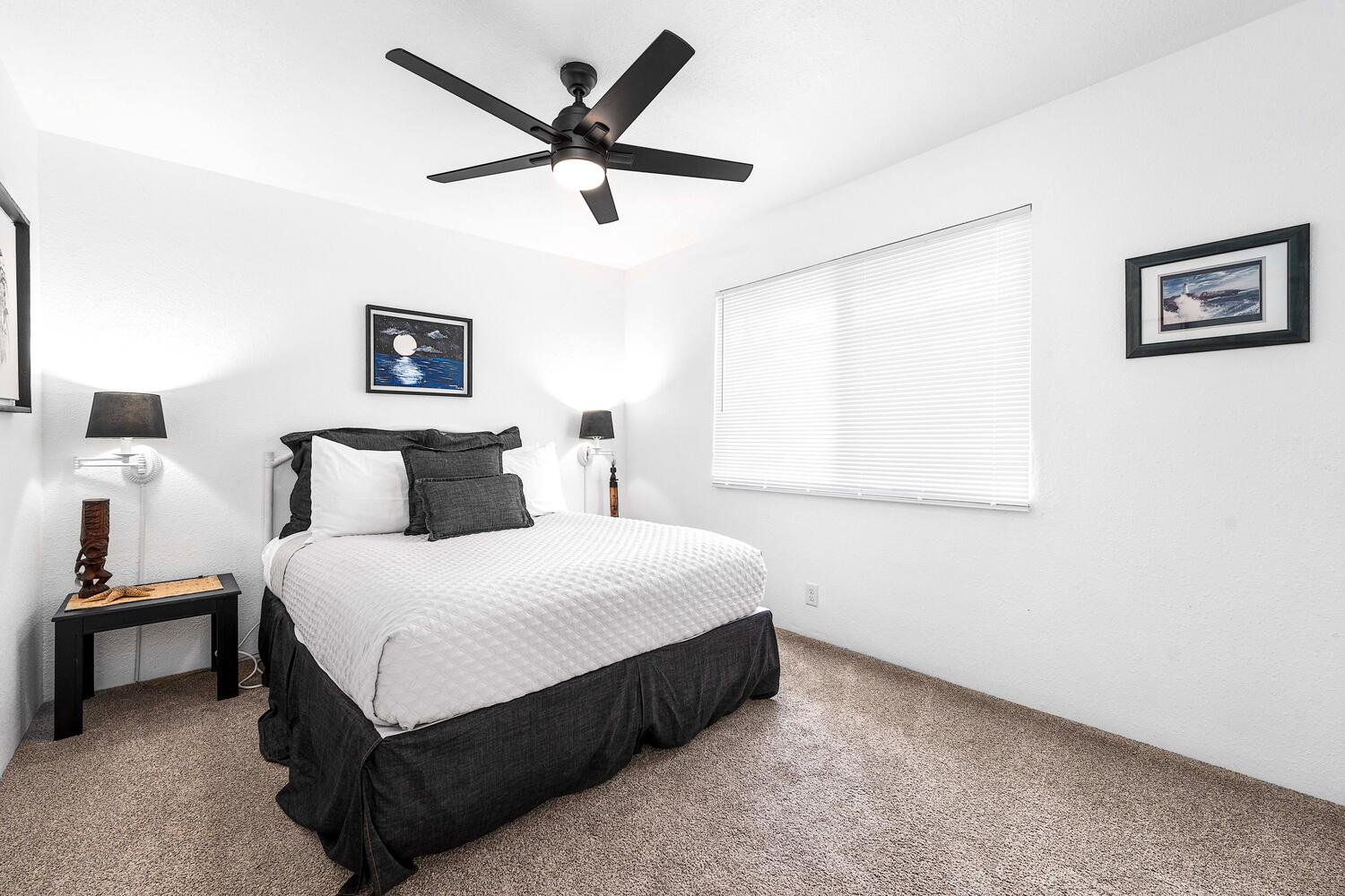 Kailua Kona Vacation Rentals, Hale Kai O'Kona #7 - A ceiling fan and natural lighting make for a restful stay.