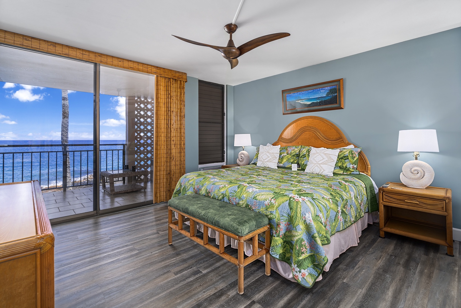 Kailua Kona Vacation Rentals, Kona Makai 6201 - King Sleep Number bed equipped Primary bedroom