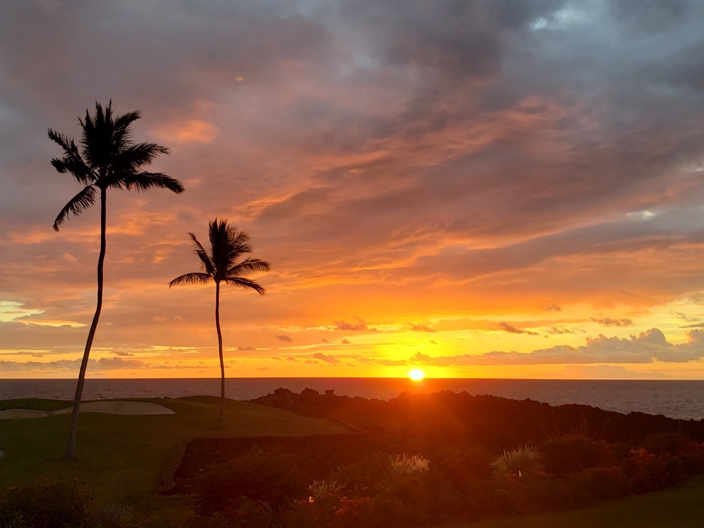 Kamuela Vacation Rentals, Mauna Lani Point E105 - Sunsets year round as you look for the green flash.
