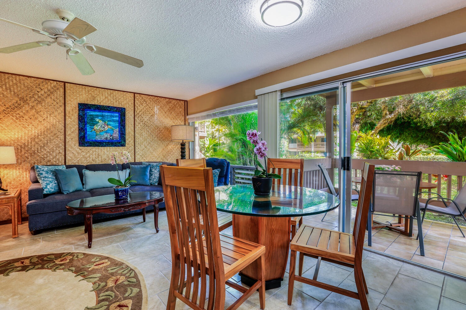 Princeville Vacation Rentals, Hideaway Haven - Experience seamless connection and bond with loved ones in our open-concept floorplan.