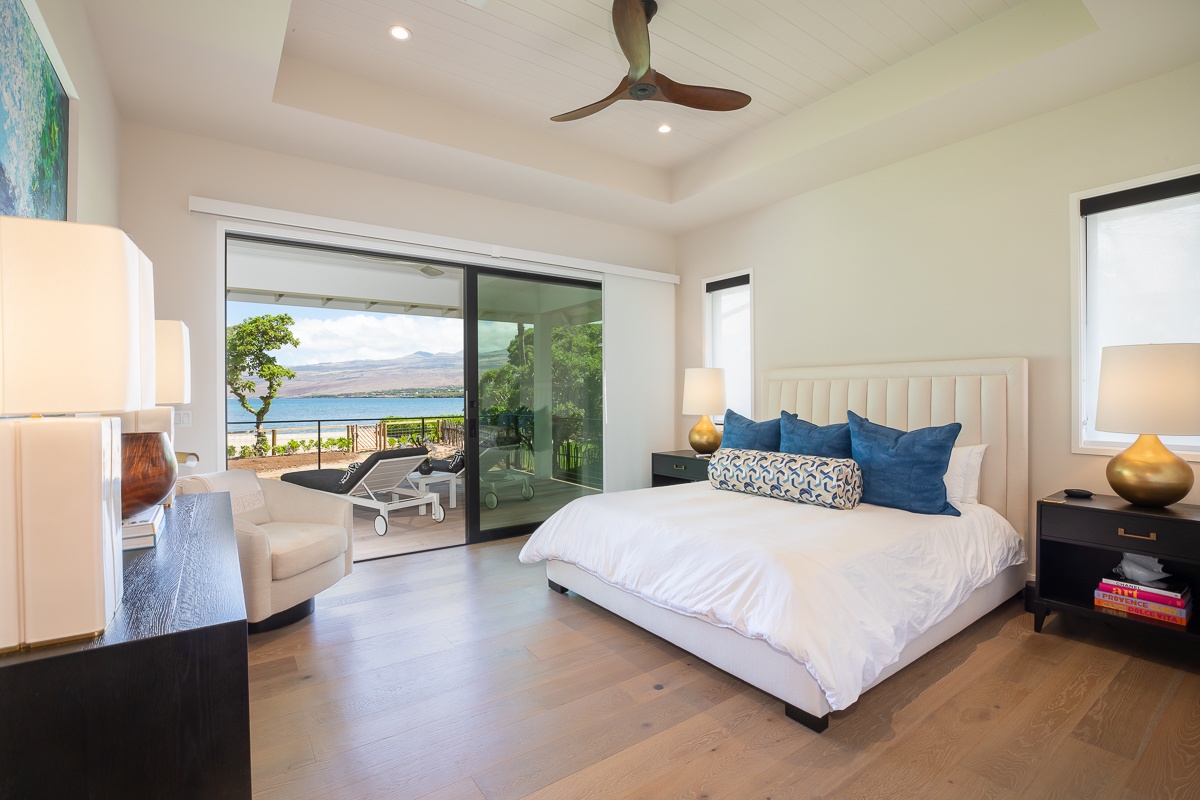 Kamuela Vacation Rentals, Puako Beach Getaway - Luxury meets scenic beauty in the second suite, furnished with a king bed and blessed with tranquil ocean views.