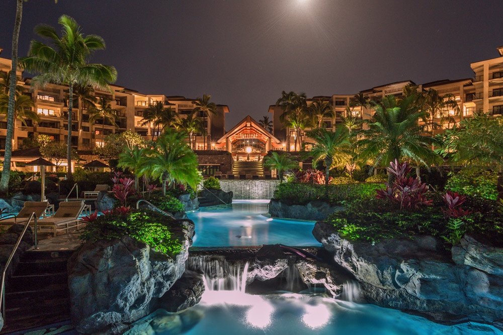Kapalua Vacation Rentals, Ocean Dreams Villa 2203 at Montage Kapalua Bay* - Experience Enchanting Evening Ambiance within Montage Kapalua Bay