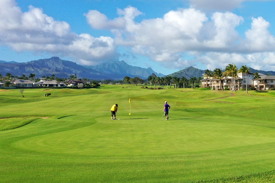 Koloa Vacation Rentals, Pili Mai 12A - Enjoy a day on the Kiahuna golf course with stunning mountain views.