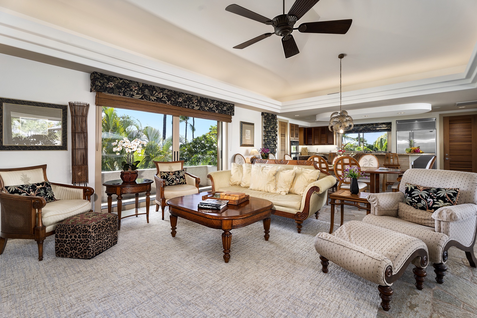 Kamuela Vacation Rentals, Champion Ridge #35 - Comfortable professionally styled living room