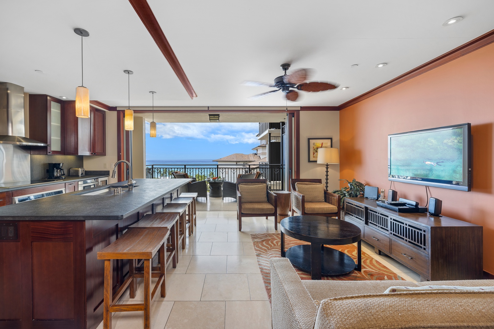 Kapolei Vacation Rentals, Ko Olina Beach Villas O1001 - Relax and unwind on the couch and watch your favorite show.