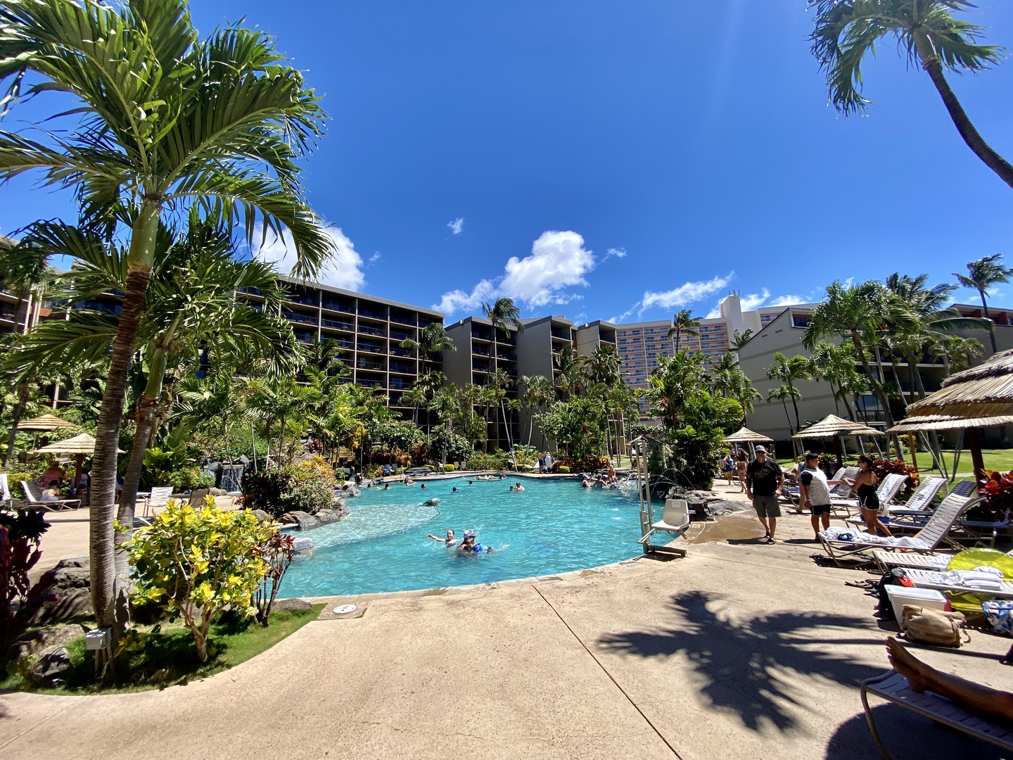 Lahaina Vacation Rentals, Kaanapali Shores 903 - Relax by the pool and enjoy the sunshine in this tropical paradise.