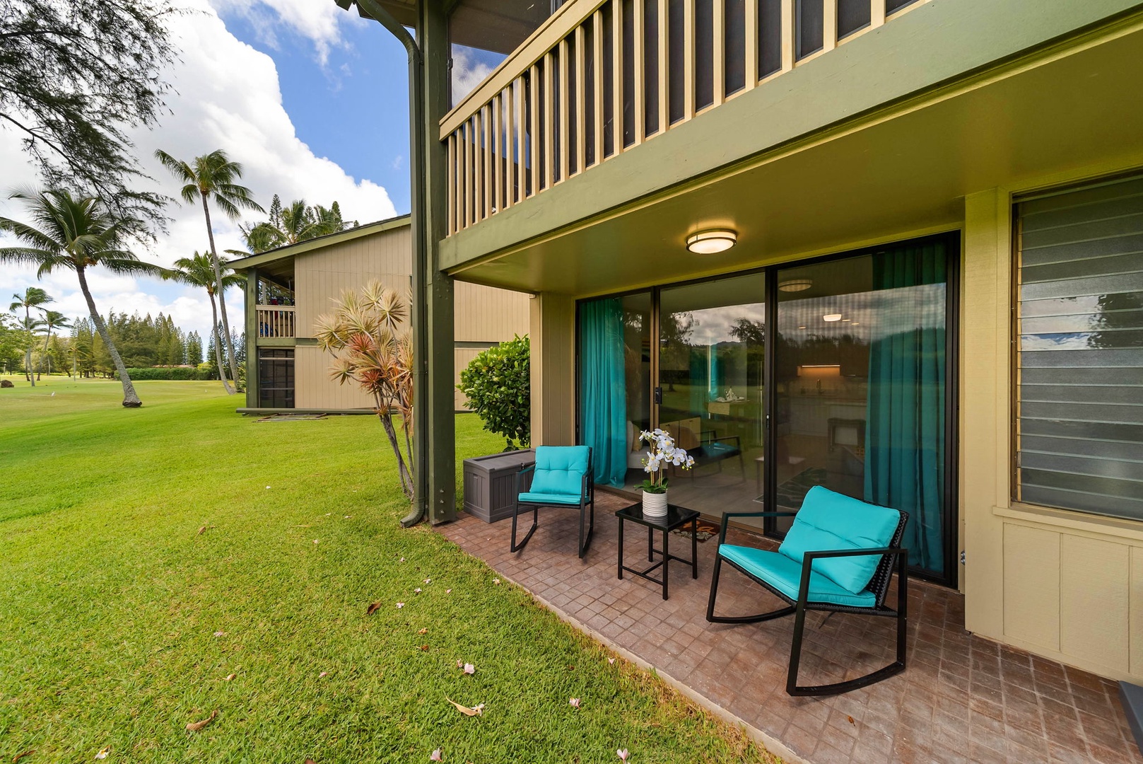 Kahuku Vacation Rentals, Turtle Bay's Kuilima Estates West #104 - Drink your morning coffee or wind down after a long day of adventure here