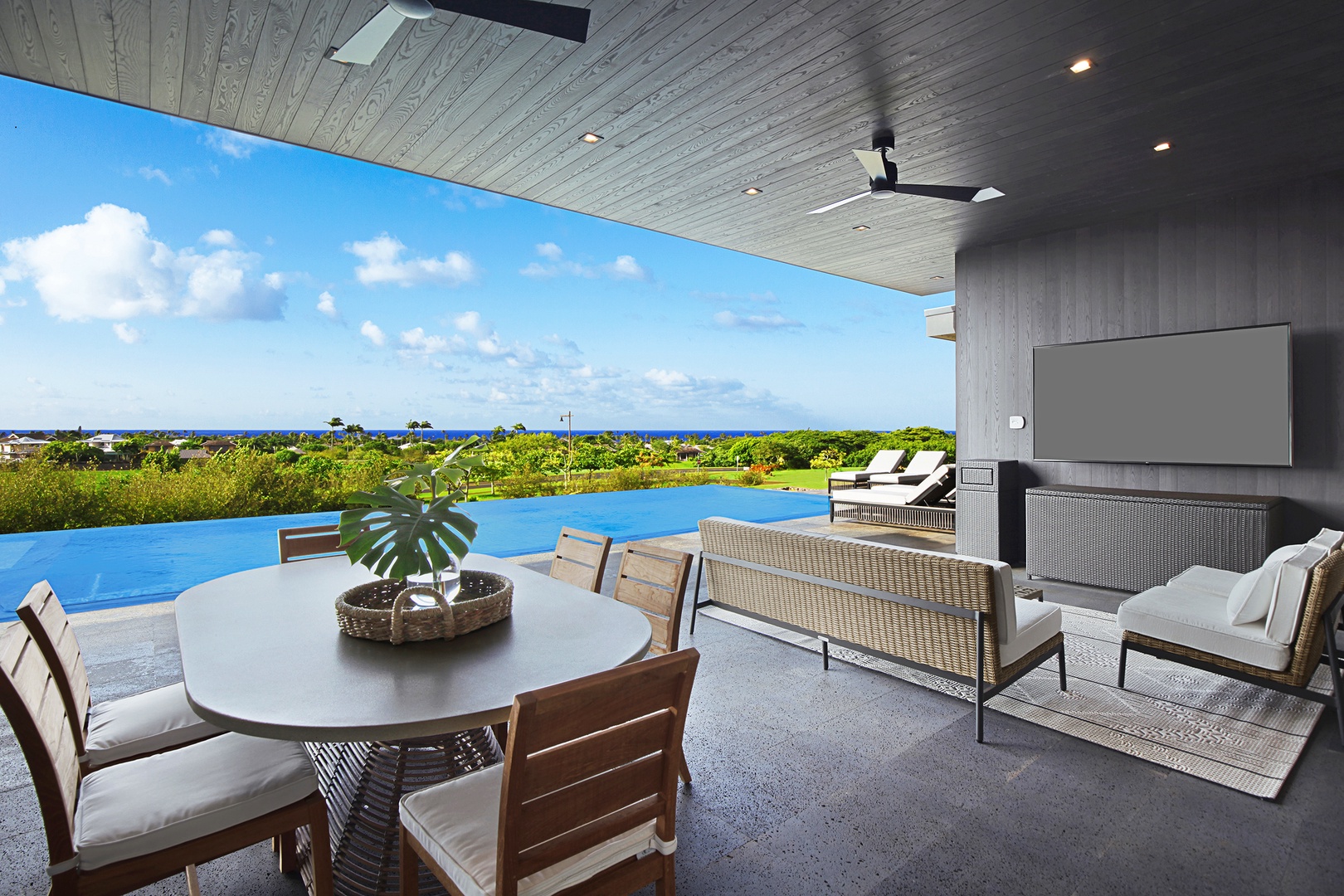 Koloa Vacation Rentals, Hale Mahina Hou - Unbeatable serenity at your home away from home: the perfect blend of the infinity pool, ocean, and sky in one frame.