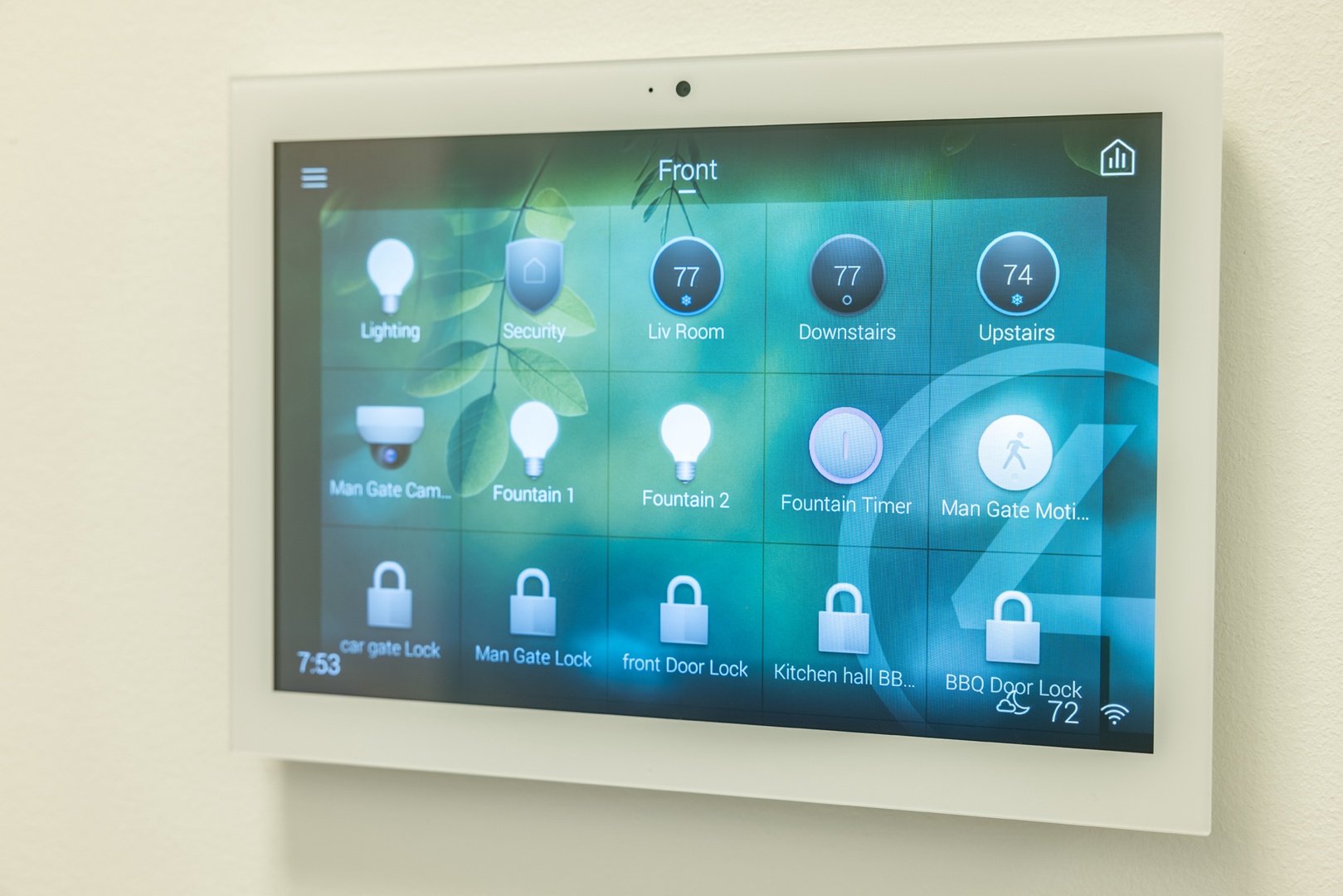 Honolulu Vacation Rentals, Kahala Grand Splendor - Smart home control panel for effortless lighting and security.