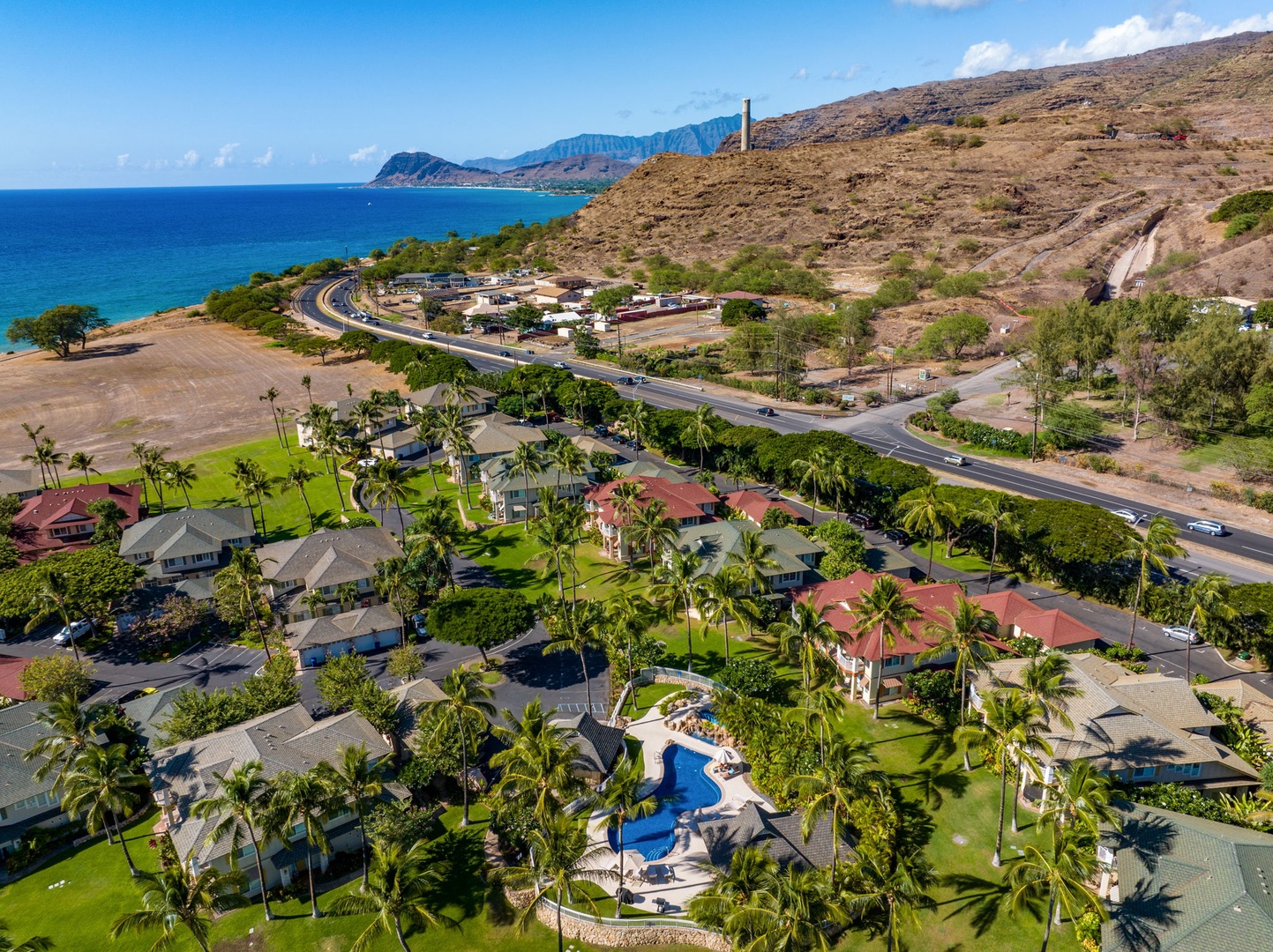 Kapolei Vacation Rentals, Kai Lani Luxury 6D - Breathtaking aerial view showcasing the Kai Lani community and the stunning nearby coastline.