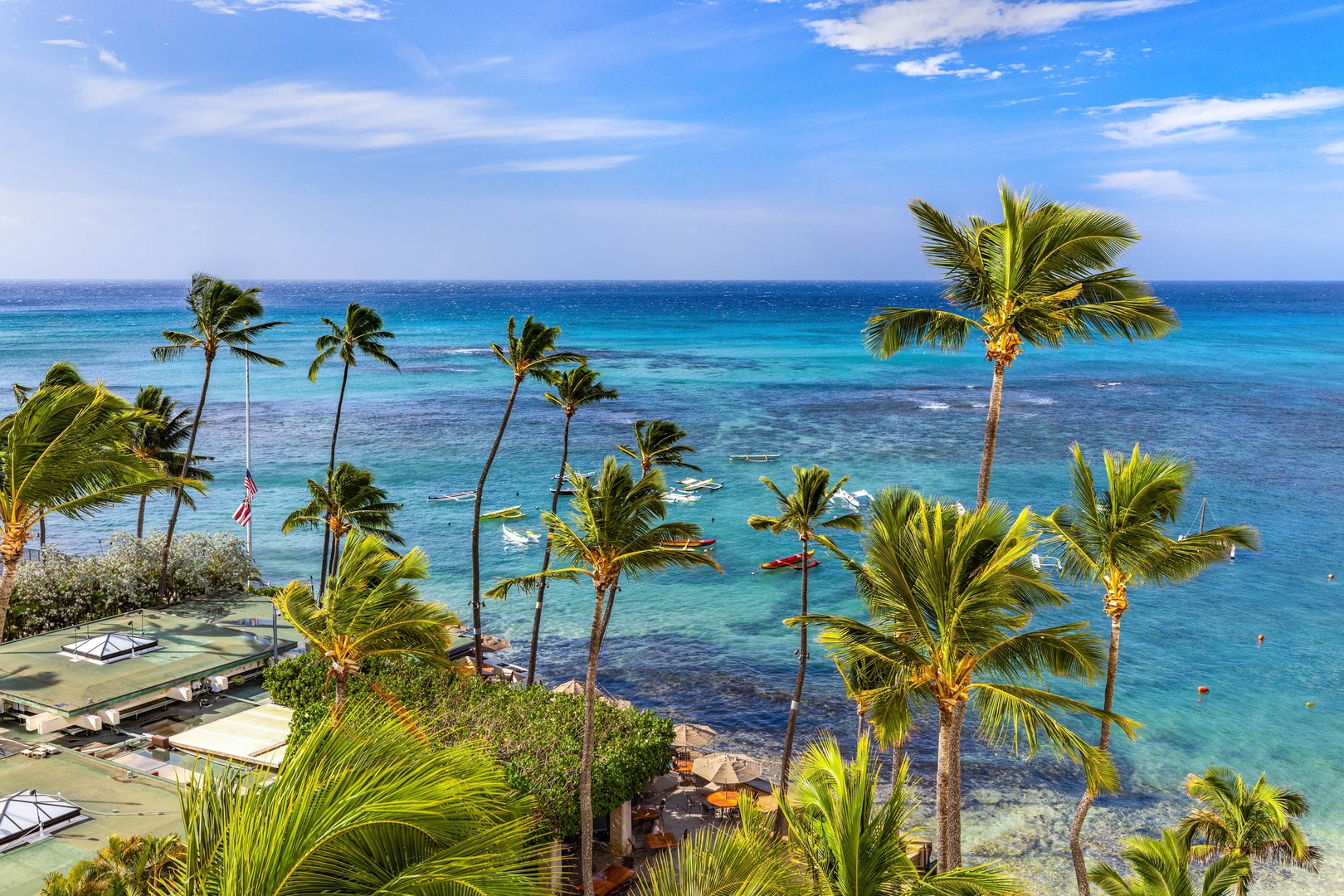 Honolulu Vacation Rentals, Colony Surf Getaway - More tropical views!