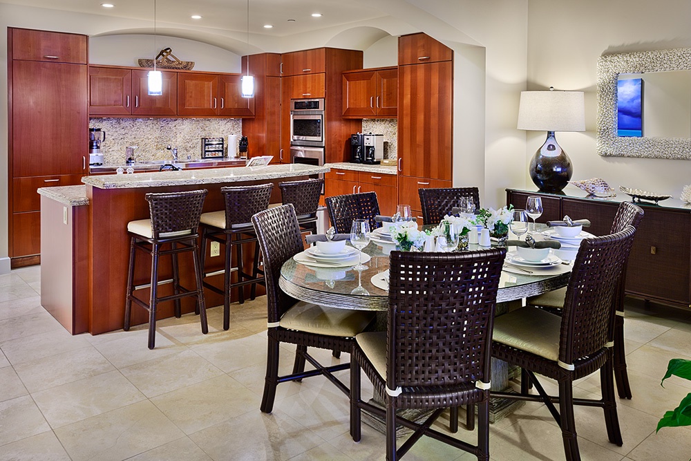 Wailea Vacation Rentals, Sea Breeze Suite J405 at Wailea Beach Villas* - Fully Equipped Chef Kitchen with Bar Seating For 3