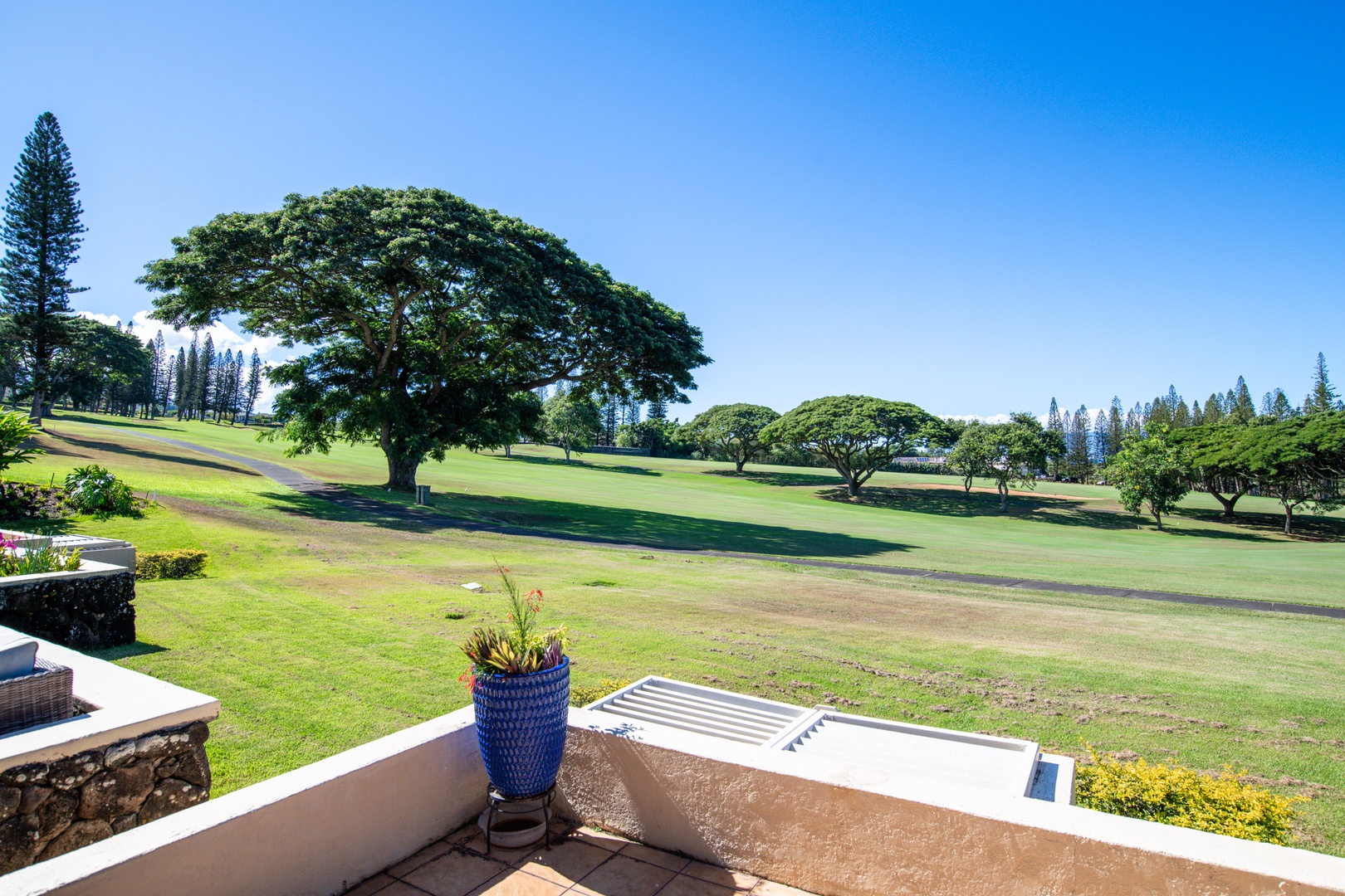 Lahaina Vacation Rentals, Kapalua Golf Villas 15P3-4 - Panoramic views at the lanai