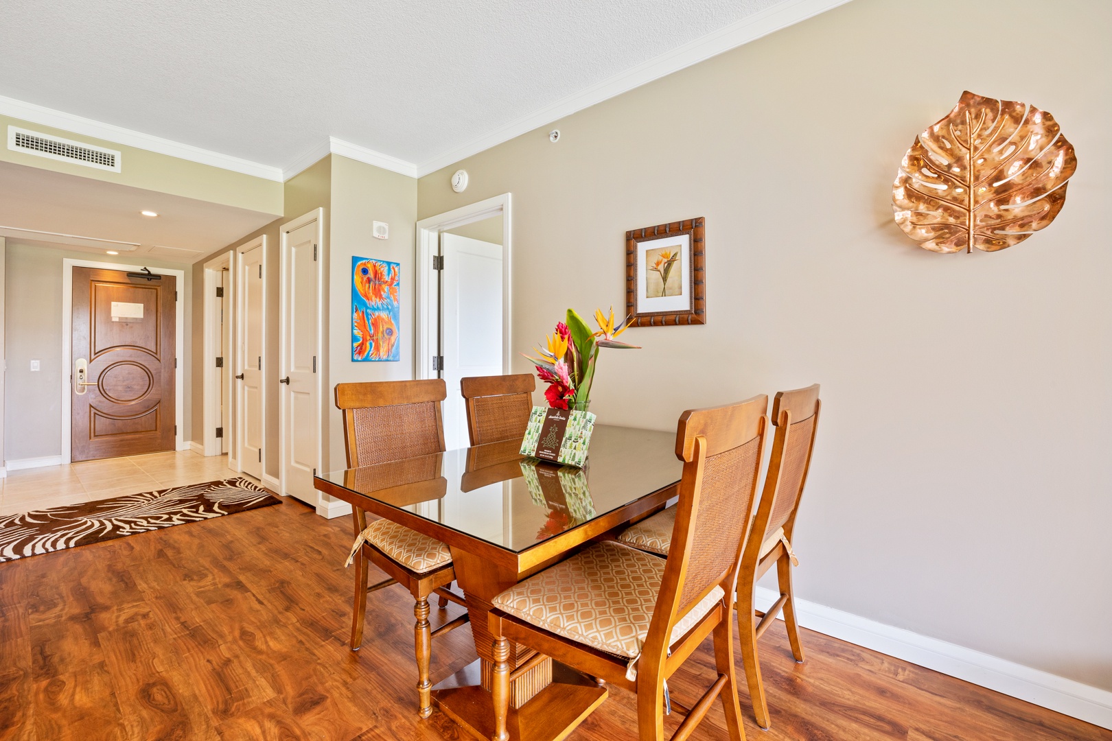 Lahaina Vacation Rentals, Honua Kai Konea 204 - The dining area with table for four.