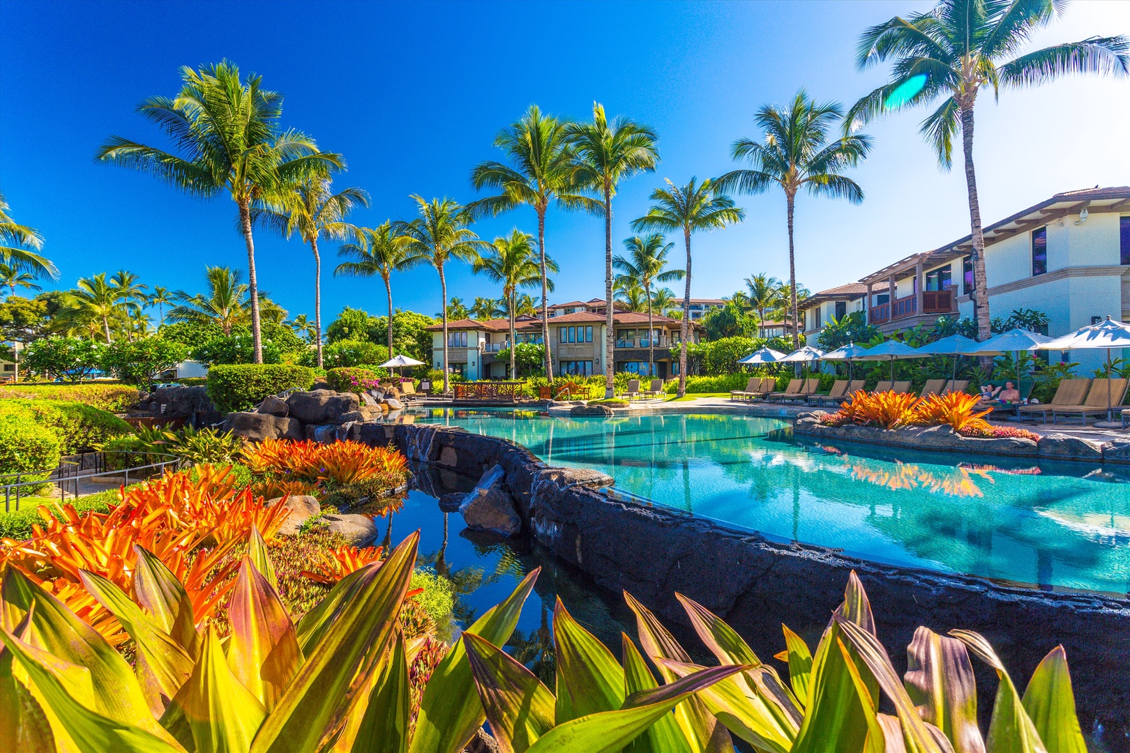 Wailea Vacation Rentals, Blue Ocean Suite H401 at Wailea Beach Villas* - Relax and Cool Off at the Oceanside Adult Only Pool and Jacuzzi Hot Tub