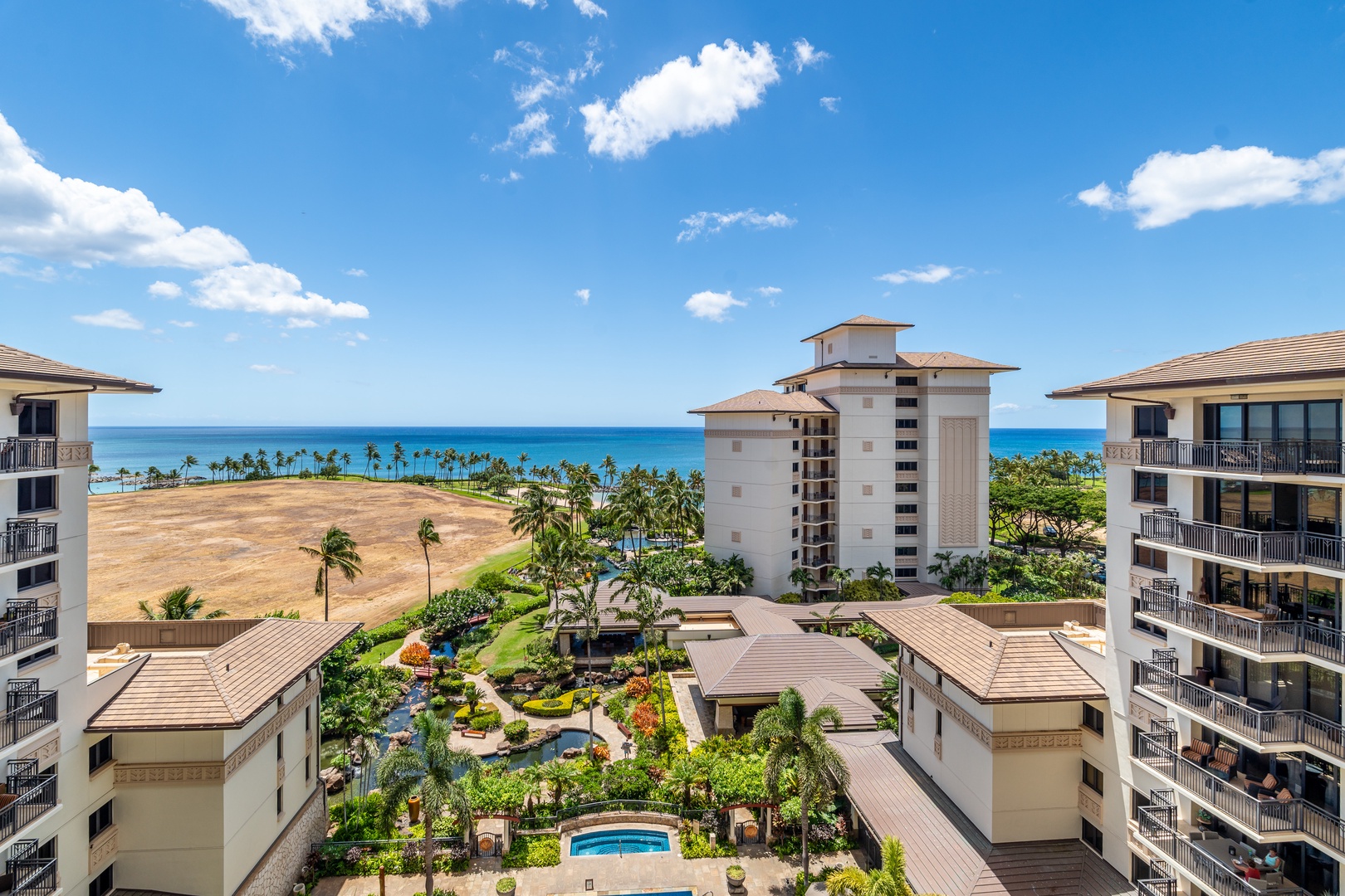 Kapolei Vacation Rentals, Ko Olina Beach Villas O904 - An aerial view of the resort.